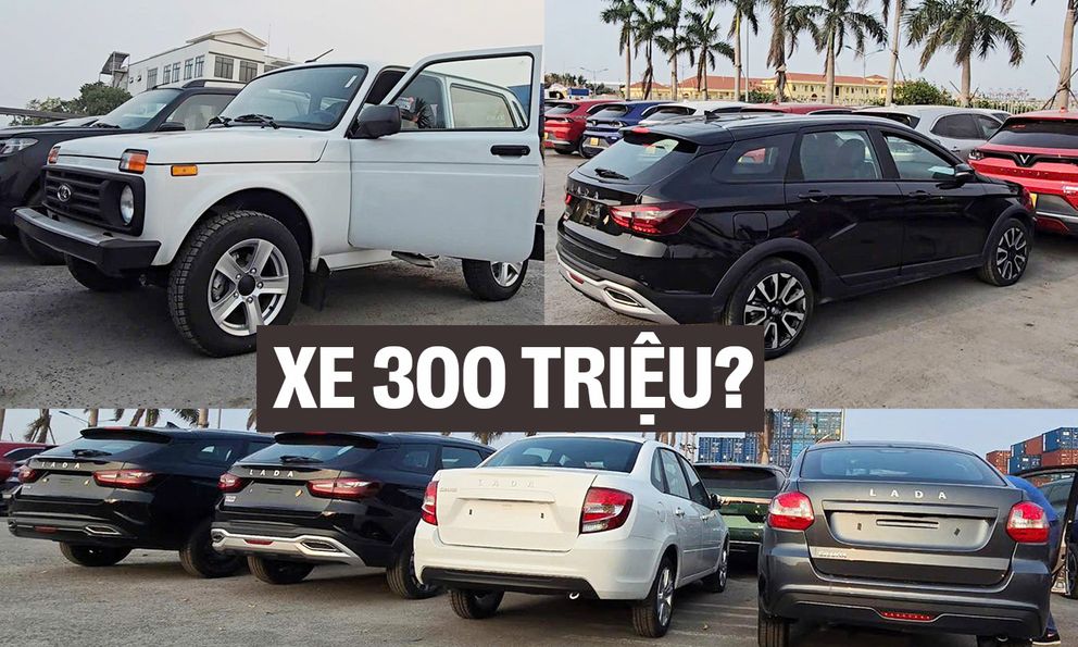 Ảnh thực tế lô ô tô Nga giá dự kiến từ 360 triệu đồng đã về Việt Nam: Có SUV kiểu Jimny, sedan cùng cỡ Attrage