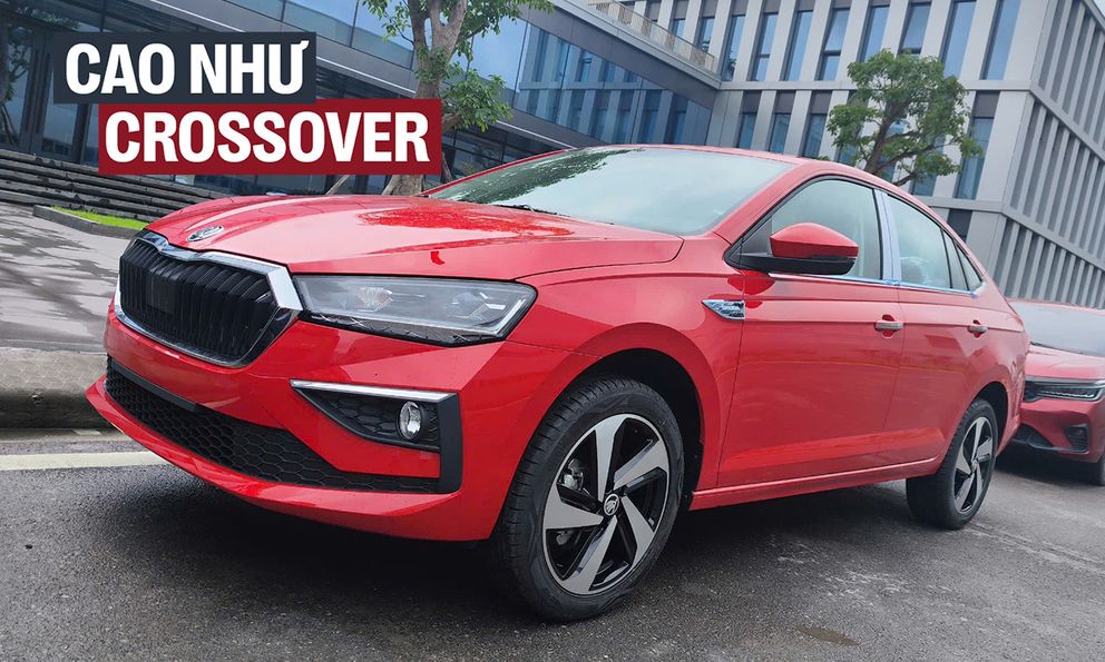 Skoda Slavia lộ 4 bản trước khi ra mắt Việt Nam: Giá tạm tính từ 450 triệu đồng, 2 màn hình lớn, máy turbo, gầm cao vượt hẳn Vios, Accent