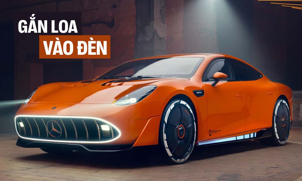 Mercedes-AMG GT đời mới này gắn loa ở đèn pha để giả một thứ tiếng mà fan xe xăng yêu thích 