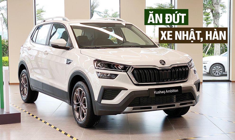 Đây là Skoda Kushaq bản 'base' đang có giá 589 triệu đồng: Đèn LED, màn lớn, có ADAS, trang bị áp đảo xe Nhật, Hàn cùng tầm giá