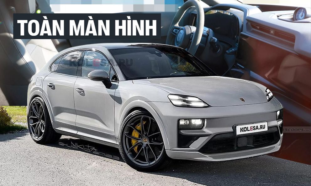 Porsche Cayenne lộ nội thất mới: Thiết kế lột xác với 4 màn hình khủng, bỏ gần hết nút bấm