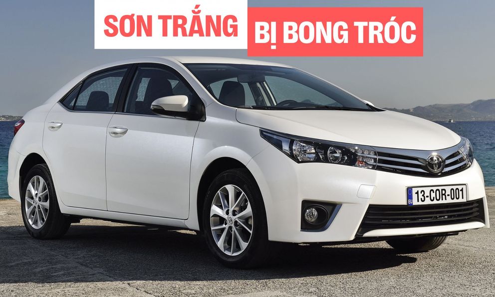 Toyota bị kiện vì màu sơn trắng bong tróc dưới trời nắng