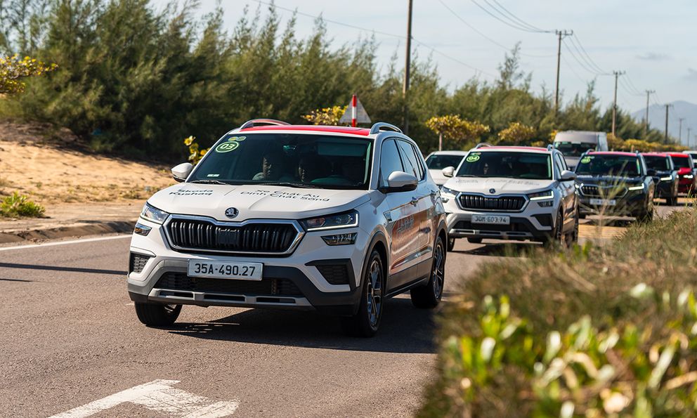 ‘Hết ga’ những chiếc Skoda trên quốc lộ và cao tốc tới Đà Nẵng: Kushaq vững vàng ở 120km/h, Karoq, Kodiaq càng thêm thuyết phục