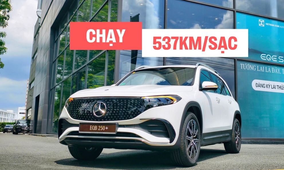 Cận cảnh Mercedes-Benz EQB 250+ 2025 tại đại lý: Giá hơn 2,3 tỷ đồng, động cơ điện mạnh 190 mã lực, chạy Hà Nội - Mộc Châu khứ hồi không cần sạc