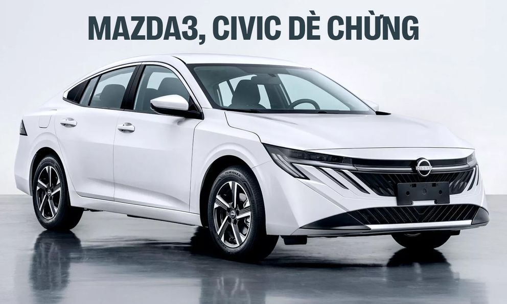 Nissan Sentra - Đàn anh Almera có bản nâng cấp lớn: Bỏ ca lăng khổng lồ, đèn hậu kéo dài bắt ‘trend’, cạnh tranh Mazda3, Civic