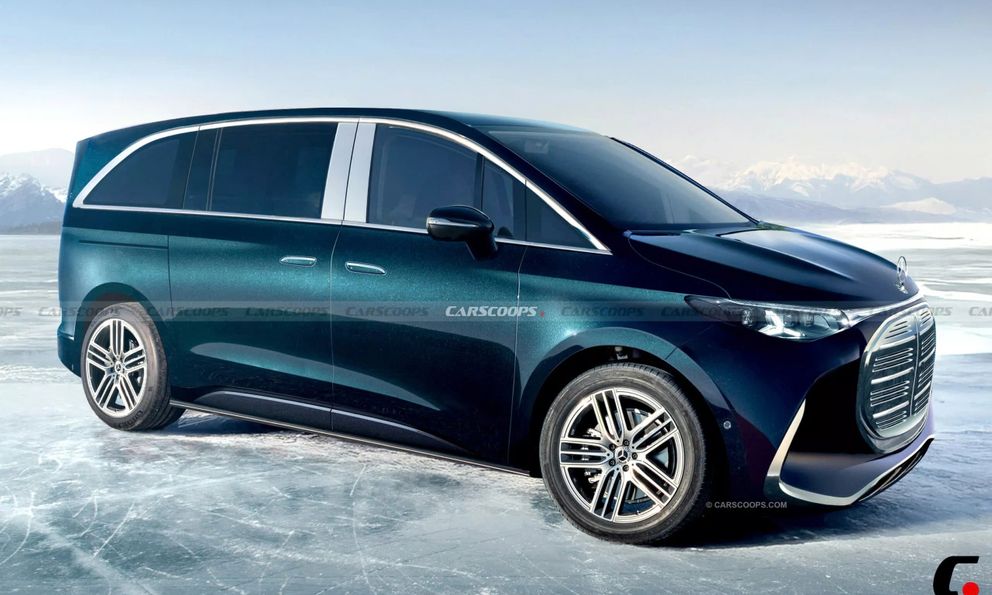 Mercedes-Benz V-Class sắp thêm bản thuần điện: Có màn hình to như GLC vừa ra mắt, ti vi 4K ở phía sau, chạy 500km không cần sạc