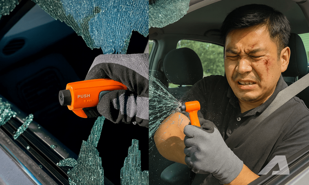 Chiếc búa nhỏ xíu này sẽ giúp cứu mạng người trong ô tô ở nhiều tình huống nguy hiểm có thể gặp khi tham gia giao thông