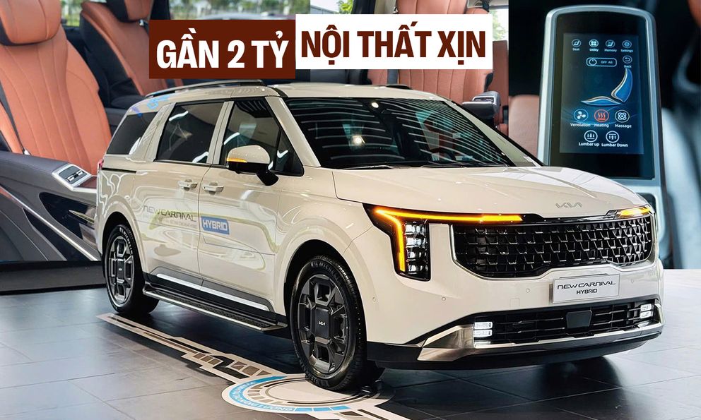 Kia Carnival hybrid có tùy chọn cho khách Việt chịu chơi: Thêm 80 triệu đồng lấy ghế massage, điều khiển cảm ứng, cạnh tranh Viloran