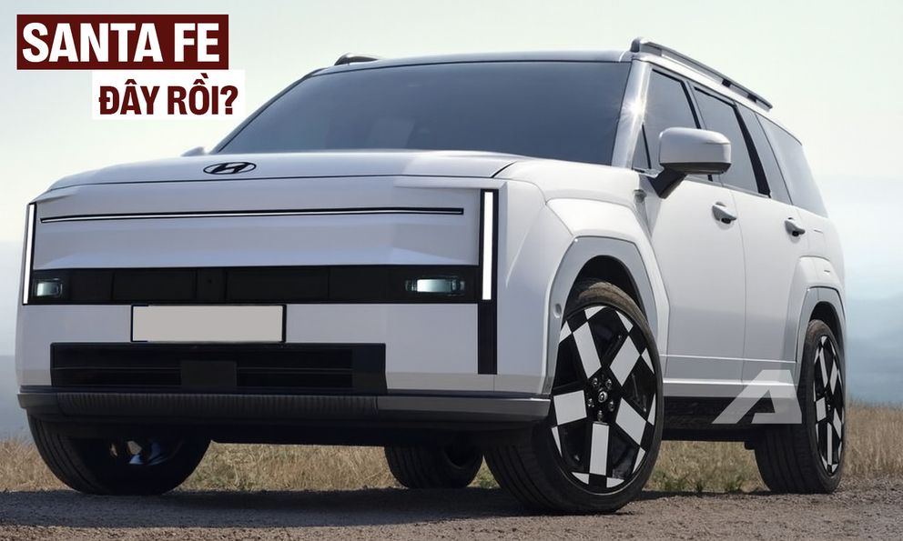 Hyundai Santa Fe để lộ thay đổi thiết kế: Mặt trước và sau được ‘đập đi xây lại’ sau nhiều tranh cãi, táp-lô cũng lột xác hoàn toàn