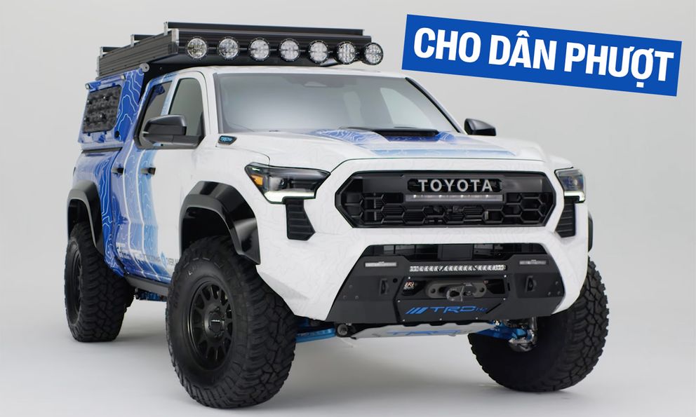 Chiếc bán tải Toyota này quá lý tưởng cho dân mê camping: Mạnh gần 550hp, lều tích hợp, nước thải từ xe dùng tắm giặt được