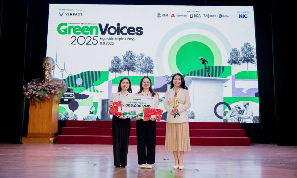 Không sợ xe điện, chỉ sợ hiểu sai: Góc nhìn giúp sinh viên Học viện Ngân hàng giành quán quân Green Voices 2025