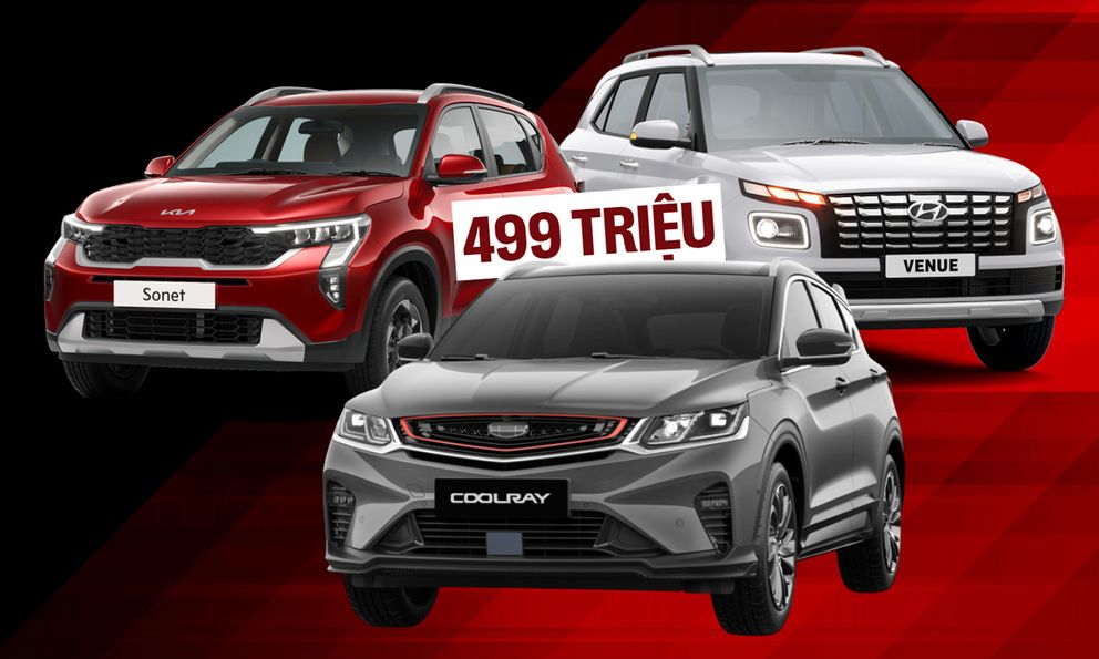 Dưới 500 triệu đồng mua SUV đô thị chọn Geely Coolray, Kia Sonet hay Hyundai Venue, bảng này sẽ giúp bạn dễ tìm được mẫu phù hợp