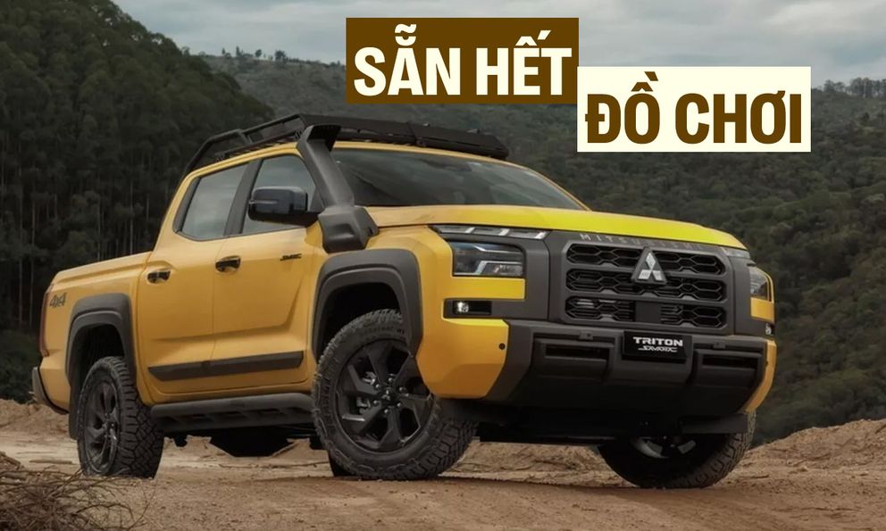 Mitsubishi Triton có bản mới cho dân mê off-road: Lắp sẵn giá nóc lớn, ống thở, lội nước sâu thoải mái tới nửa thân người
