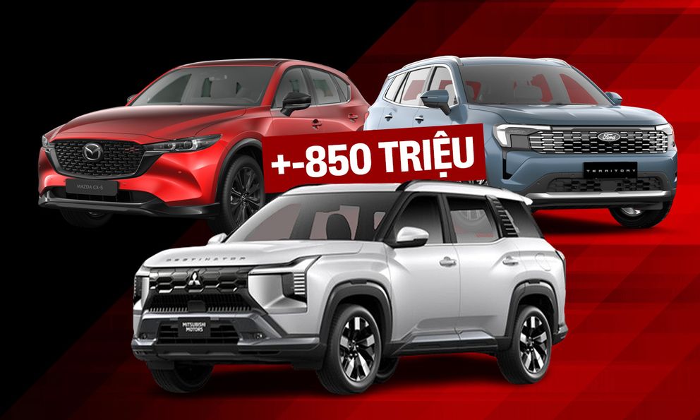Cùng giá khoảng 850 triệu đồng chọn Destinator 7 chỗ rộng rãi hay CX-5, Territory với tiện nghi xịn hơn, bảng này sẽ giúp bạn gỡ rối