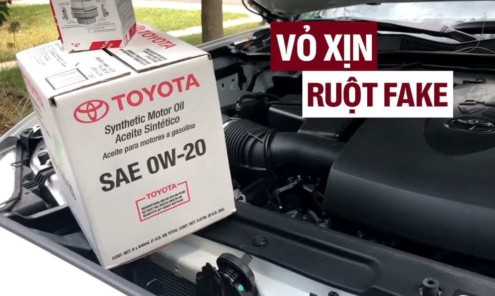 Mua lọc dầu xe Toyota ở siêu thị, chủ xe ngỡ ngàng vì bị tráo đồ đểu bên trong