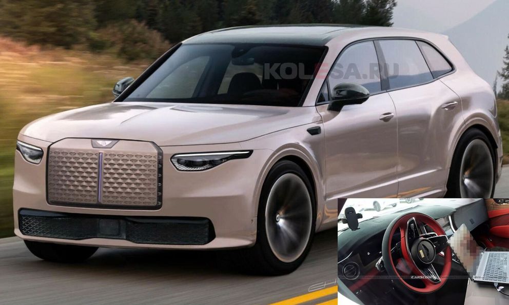 SUV nhỏ hơn Bentayga lộ ảnh nội thất: Màn hình cong, nhiều vật liệu cao cấp, 2 tông màu