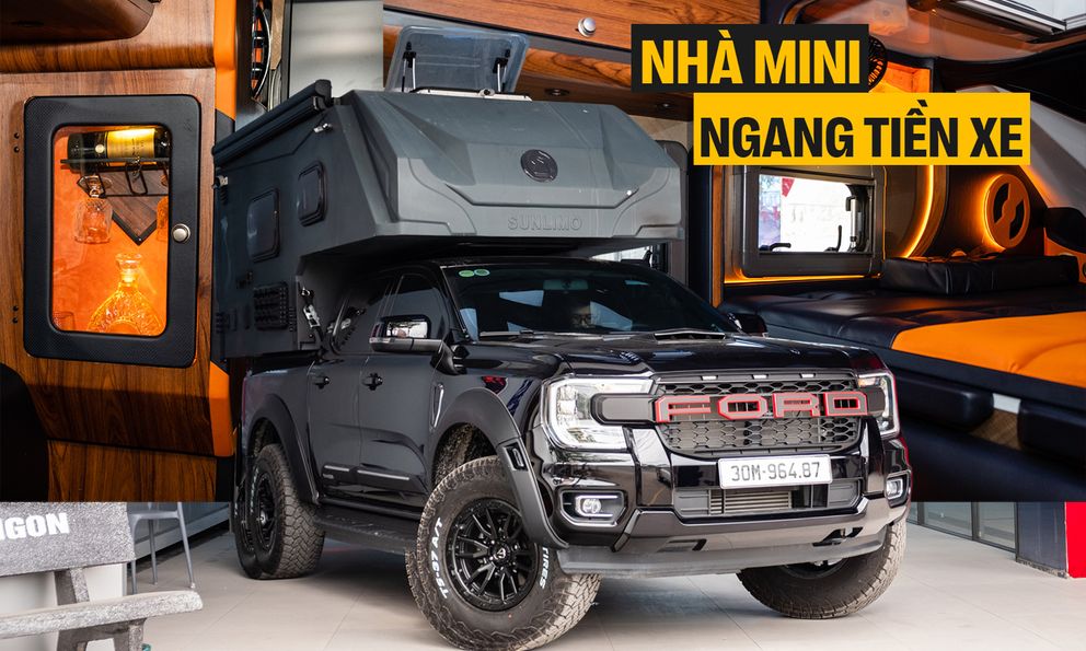 Thợ Việt làm nhà mini cho bán tải: Giá tới hơn 650 triệu đồng, có bếp, nhà vệ sinh, quầy rượu sang xịn, chủ xe tự tháo lắp được