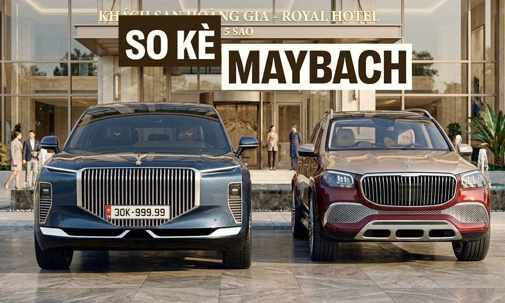 Bộ đôi xe siêu sang Lạc Hồng lăn bánh trên phố thế nào, đứng cạnh Maybach ra sao - Bộ ảnh và clip này sẽ giúp bạn trả lời câu hỏi đó
