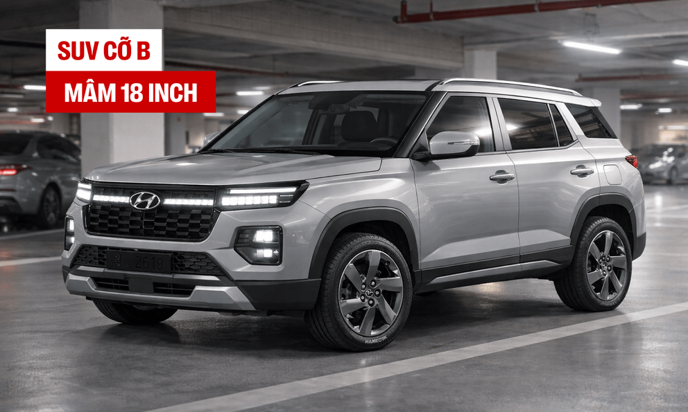 Hyundai Creta đời mới tiếp tục lộ diện: Dáng góc cạnh kiểu Santa Fe, trang bị cho thấy giống bản giá 'mềm'