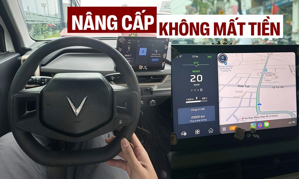 Chủ xe VinFast VF 3 lô đầu nâng cấp xe như bản mới: ‘Lái chắc tay, nghe nhạc hay hơn, Apple CarPlay được miễn phí’ 
