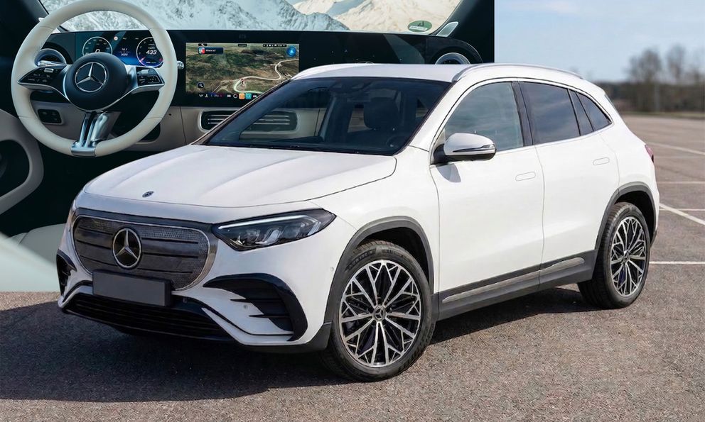 Mercedes-Benz GLA đời mới lộ nội thất với cặp màn hình khủng cùng tầm vận hành ‘chỉ’ chưa tới 500km/sạc