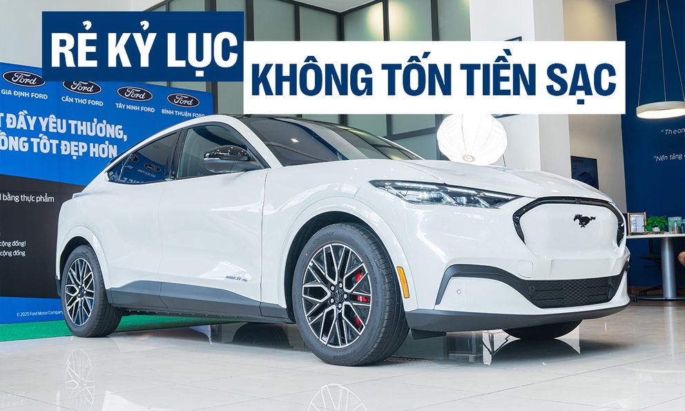 Ford Mustang Mach-E giảm giá kỷ lục còn gần 1,7 tỷ đồng, sạc miễn phí 5 năm - ‘Kèo thơm’ cho dân chơi tốc độ thời xăng tăng giá