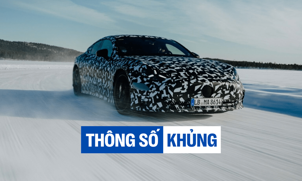Siêu xe điện Mercedes-AMG GT Coupe 4 cửa lộ thông số 'khủng': 3 động cơ điện, phanh gốm carbon, treo khí nén