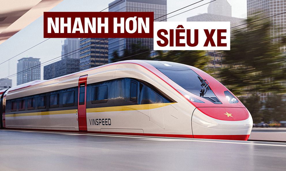 Tàu cao tốc của Vinspeed có thể đạt tới 350km/h, chạy Hà Nội - Quảng Ninh chỉ trong 23 phút