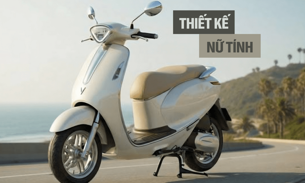 VinFast lộ xe máy điện mới: Động cơ điện không đặt ở bánh sau, gây chú ý với thiết kế đầy nữ tính
