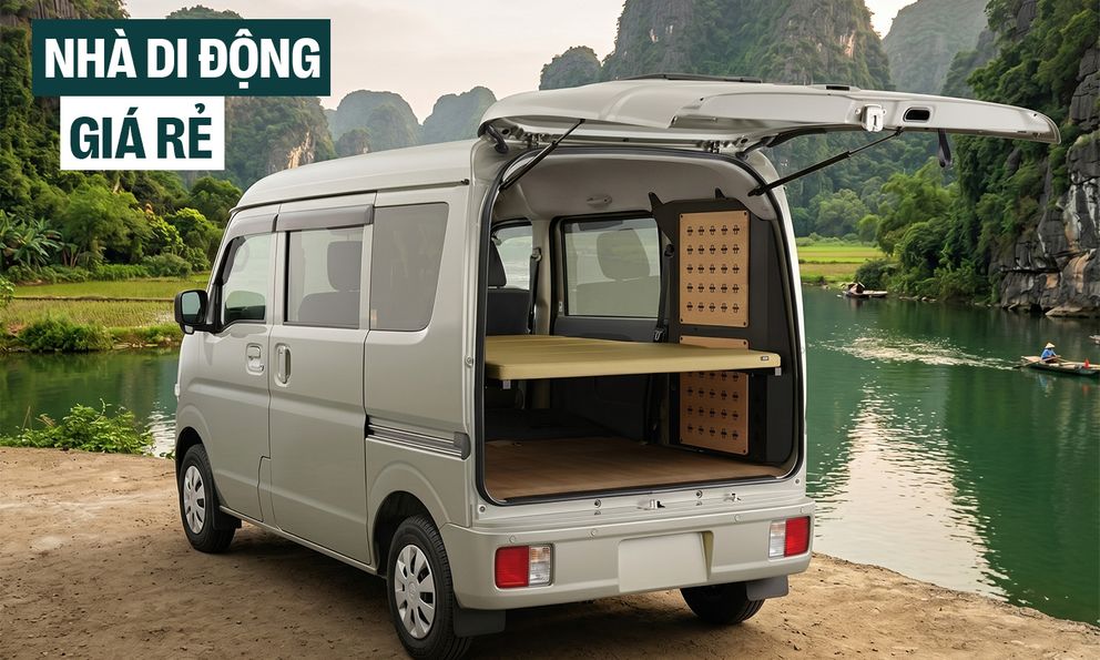 Nissan làm sẵn xe van cho người thích cắm trại: Giá quy đổi từ 241 triệu đồng, thùng sau tùy biến linh hoạt, có cả đệm ngủ tháo rời