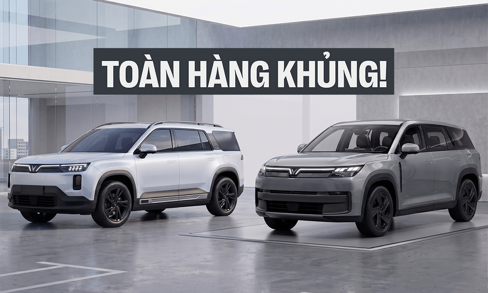 Lộ 2 SUV VinFast hoàn toàn mới: Kích thước lớn như VF 9, dáng góc cạnh kiểu Land Rover, có điểm gần giống VF 8 vừa ra mắt
