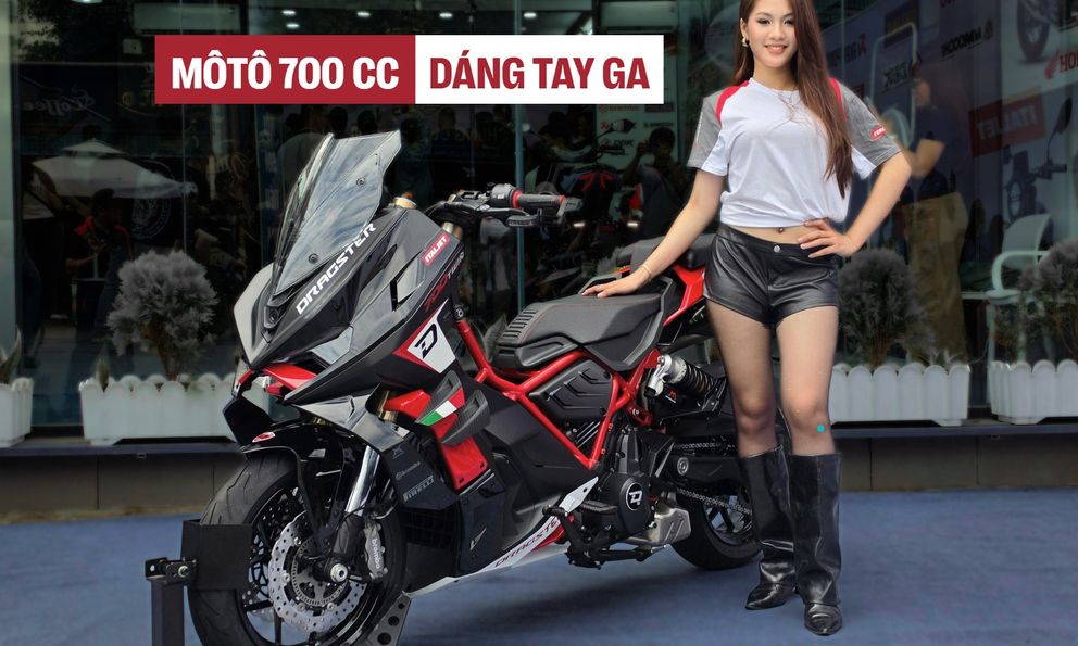 'Siêu phẩm' mô tô Italjet Dragster 700 mở bán tại Việt Nam: Giá gần bằng VF 5, có sẵn camera hành trình trước sau, hệ thống treo lấy cảm hứng từ MotoGP
