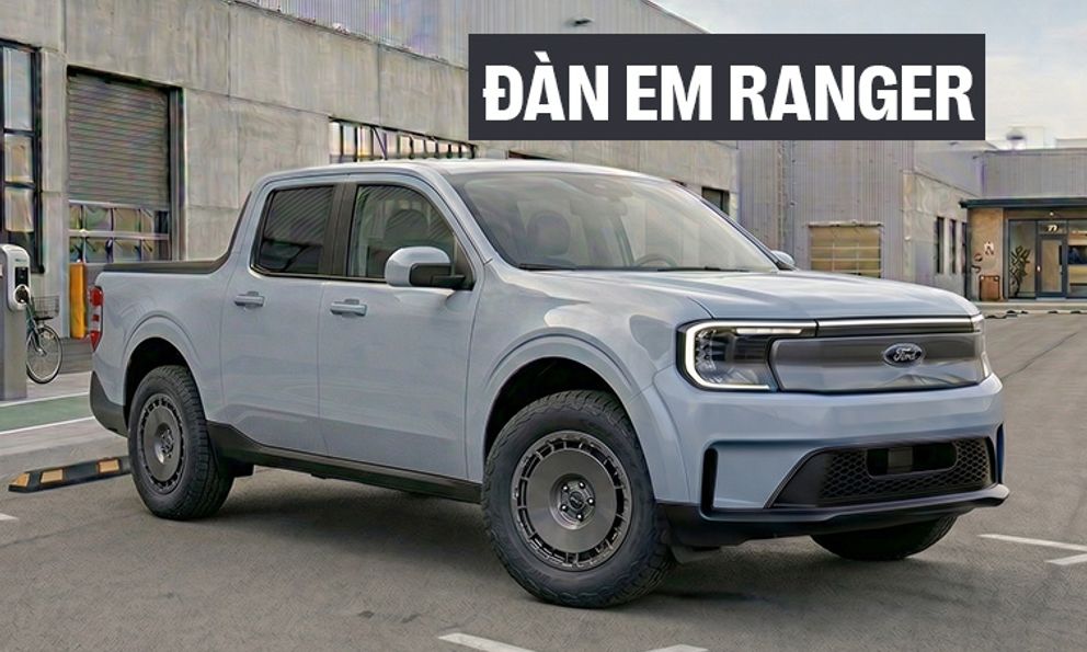 Bán tải Ford ‘giá rẻ’ lần đầu lộ diện trên đường: Nhỏ hơn Ranger, thiết kế khí động học, tối ưu tầm vận hành cho động cơ điện