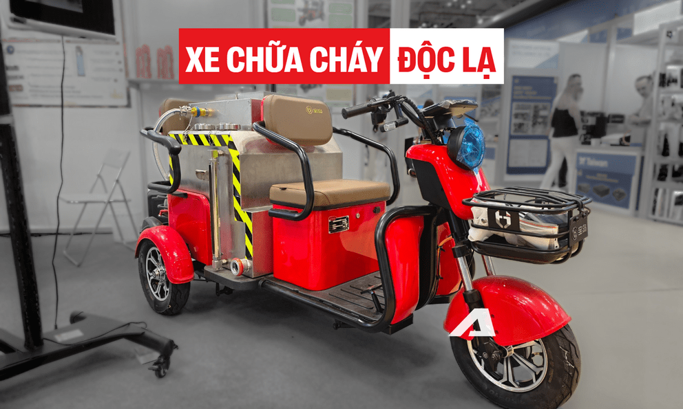 Soi xe chữa cháy điện mini tại TP.HCM: Dễ luồn lách trong hẻm nhỏ, lắp sẵn bồn nước 190 lít, triển khai trong vòng 35 giây