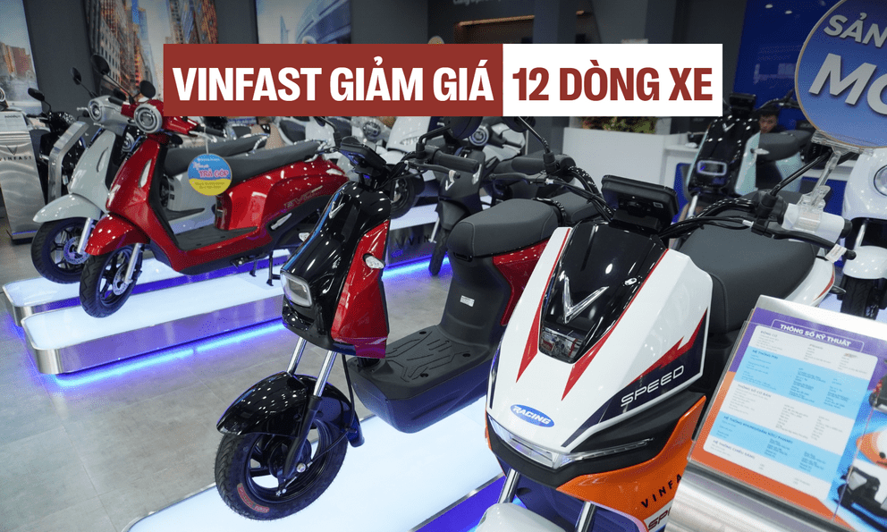 VinFast điều chỉnh giá bán 12 mẫu xe máy điện: Thấp nhất chưa đến 12 triệu đồng, có mẫu giảm gần 5 triệu, vẫn được sạc và đổi pin miễn phí trên toàn quốc