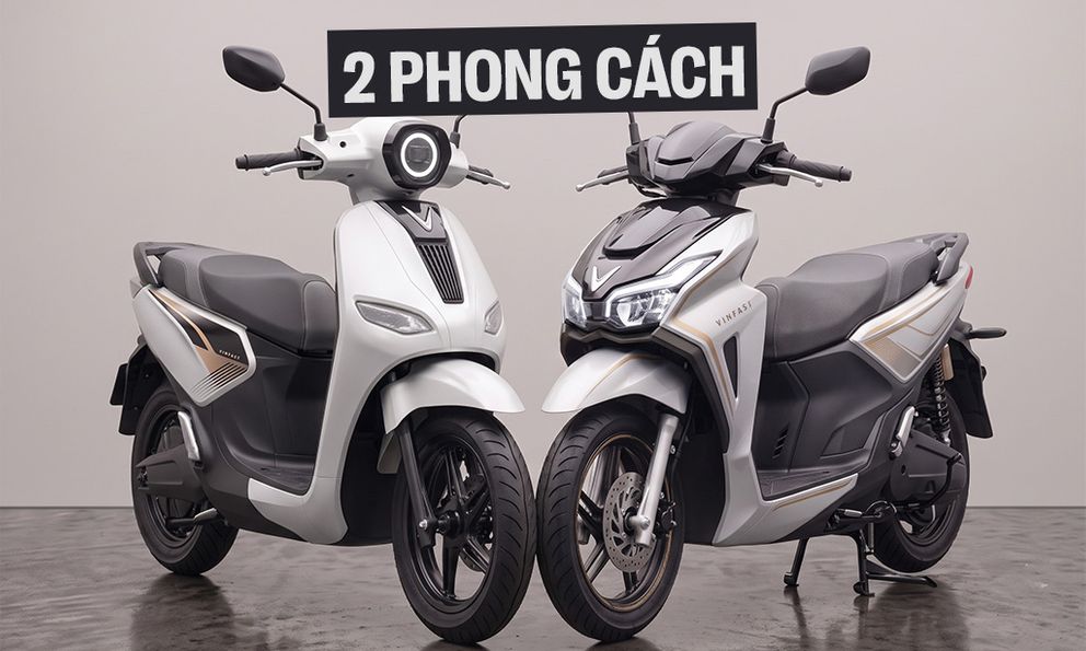 Hai xe máy điện VinFast mới liên tục được hé lộ thông số: Một mẫu cốp lớn, mẫu kiểu Vario chạy tới 90km/h, có kết nối app