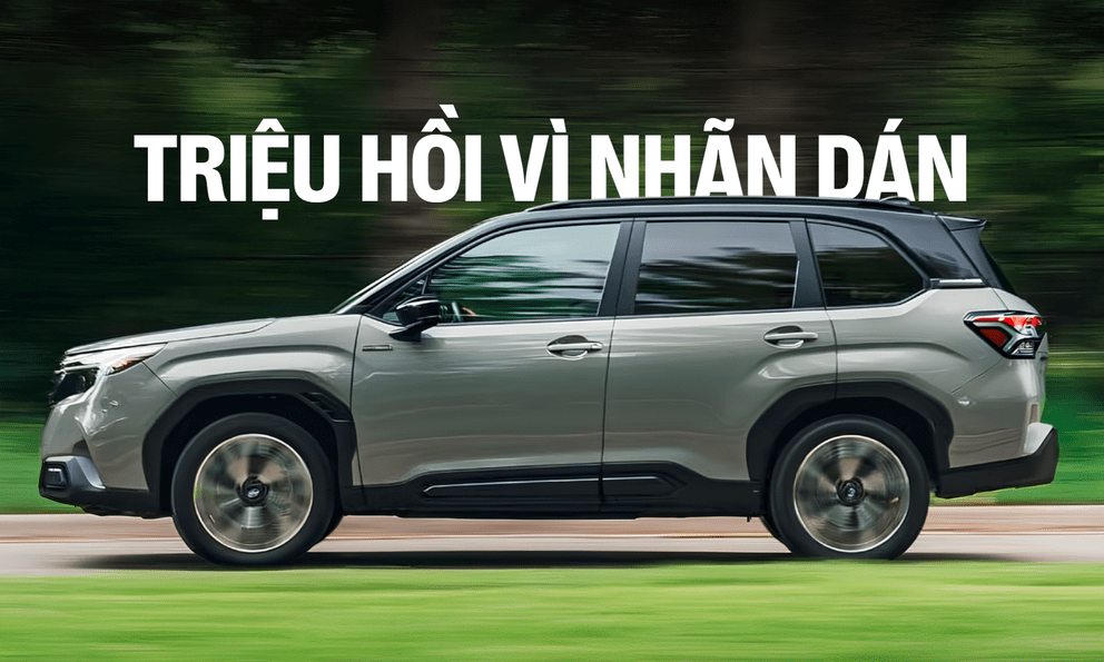 Hơn nửa triệu xe Subaru buộc triệu hồi vì một miếng nhãn dán
