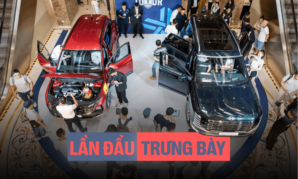 Bộ đôi Hyundai Tucson Hybrid và Palisade Hybrid lần đầu chào khách Việt: Người dân vây kín ngắm xe, giá không dưới 1 tỷ, ra mắt vào tháng 9 này