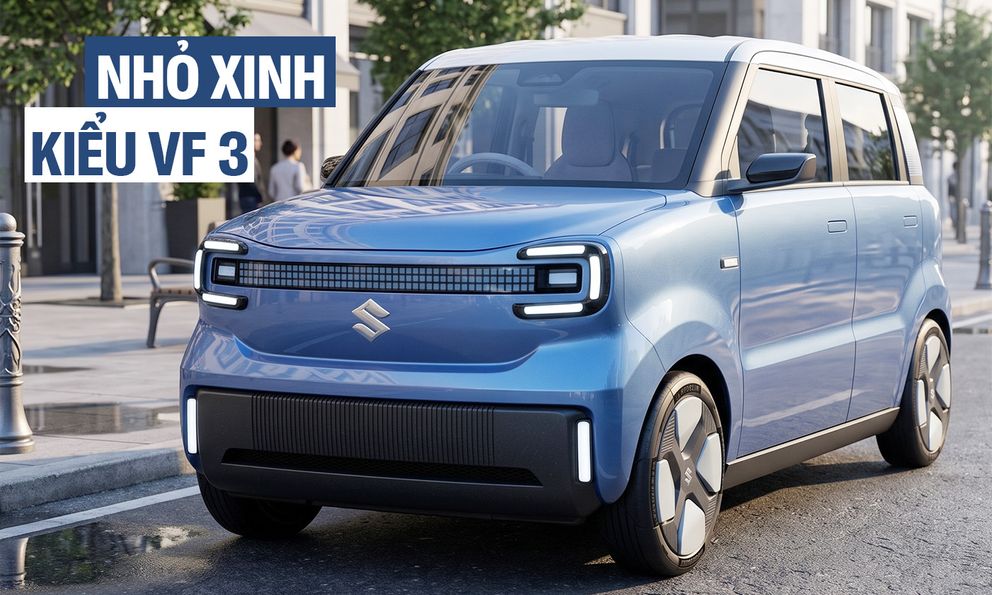 Xe Suzuki cỡ mini lộ diện trên đường: Chiều dài nhỉnh hơn VF 3, thiết kế vuông vức, 4 cửa, động cơ điện hơn 270km/sạc