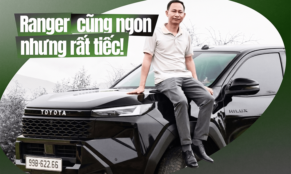 Dùng 4 đời bán tải, bán Ford Ranger mua Toyota Hilux, chủ xe đánh giá: ‘Bền hơn, lâu dài nuôi rẻ hơn, vận hành có điểm phải đánh đổi’
