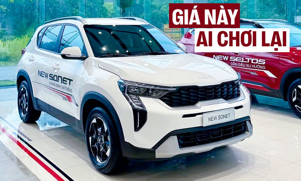 Kia Sonet giảm giá kỷ lục tại Việt Nam: Niêm yết còn từ 450 triệu đồng, rẻ nhất phân khúc, tăng áp lực cho Fronx