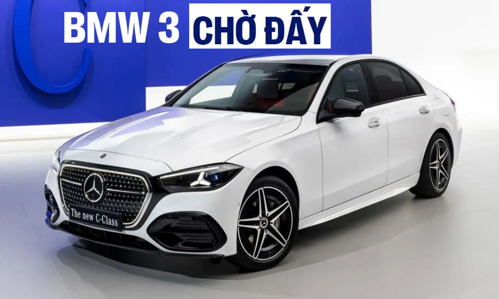 Mercedes-Benz C-Class nâng cấp lớn với mặt ca lăng phát sáng khủng, đèn xịn hơn, tích hợp ChatGPT, có tính năng lấy từ S-Class, 'phả hơi nóng' lên 3 Series