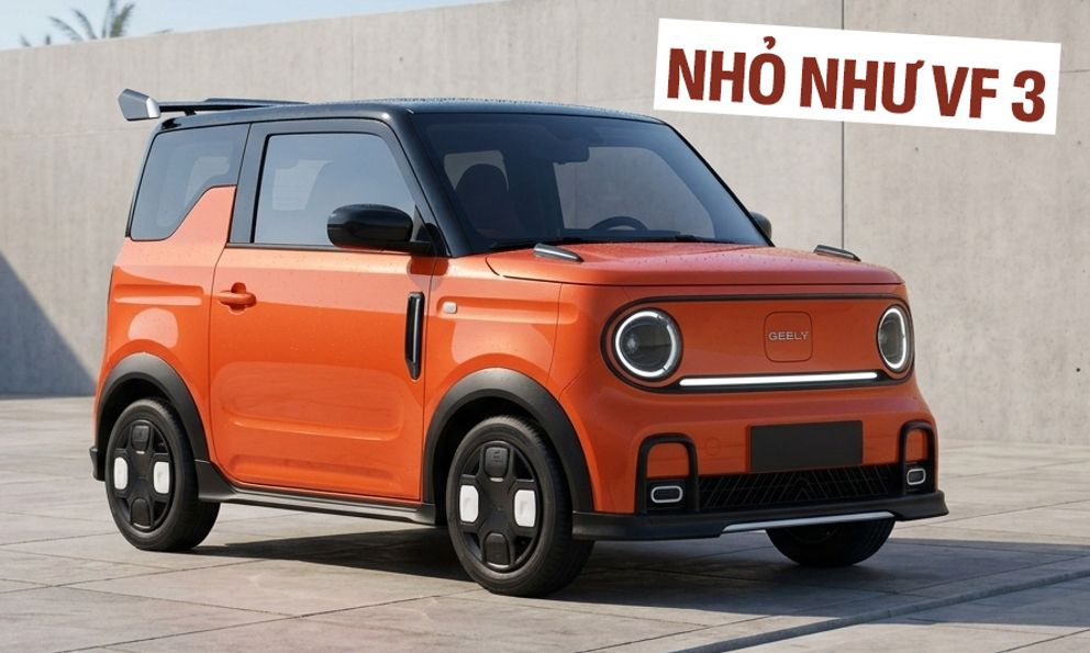 Geely có xe điện mini nhìn cực chất, giá quy đổi gần 170 triệu đồng: Cánh gió lớn như xe đua, 2 màn hình, chạy 210km/sạc