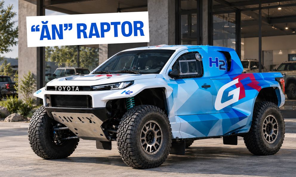 Toyota Hilux có bản ‘siêu off-road’: Khung gầm xe đua, lốp cực lớn, động cơ hydro cạnh tranh Ranger Raptor