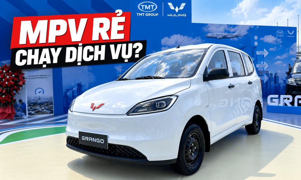 Ảnh thực tế Wuling Grango giá 487 triệu đồng tại Việt Nam: Ngang cỡ Xpander, 7 chỗ, chạy tới 300km/sạc, sạc 30-80% trong nửa tiếng