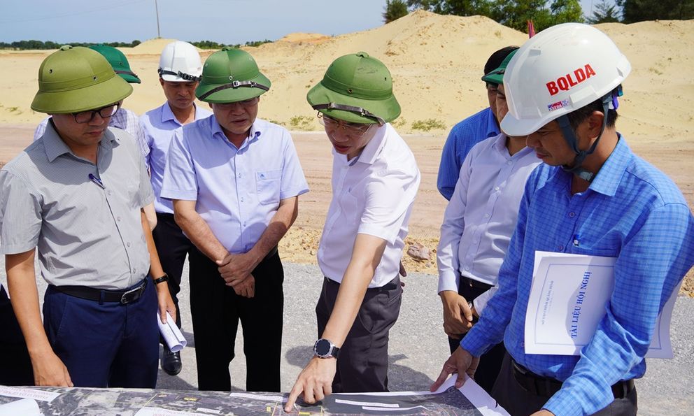 Kiểm tra các dự án vướng mắc giải phóng mặt bằng ở Quảng Trị