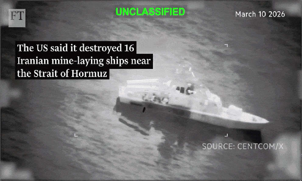 Iran bắt đầu rải thủy lôi phong tỏa eo biển Hormuz, Mỹ tuyên bố phá 16 tàu