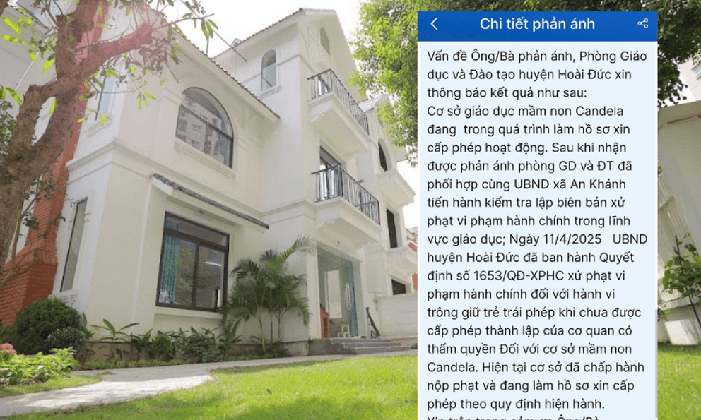 Phụ huynh Hà Nội choáng váng: Đến thăm 1 trường mầm non theo review trên MXH, phát hiện trường hoạt động trái phép gần 3 năm!