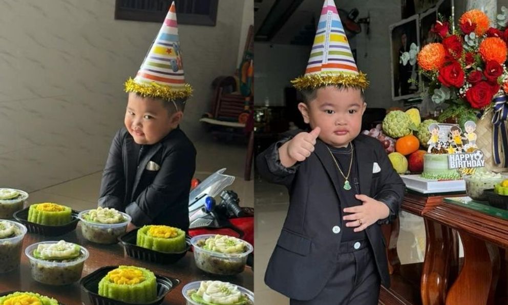 Lê Dương Bảo Lâm tổ chức sinh nhật cho quý tử, nhìn biểu cảm hài hước của cậu út ai cũng thấy đáng yêu