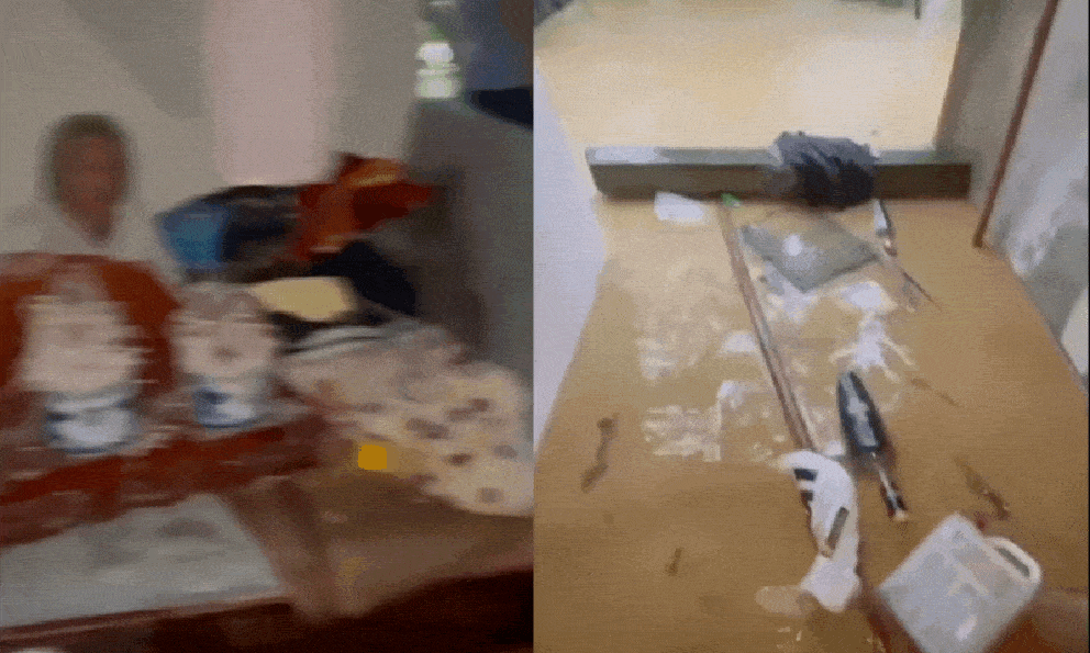 Khoảnh khắc bà cụ 91 tuổi ngồi ôm bát hương trong căn nhà ngập quá tầng 1 ở Thái Nguyên khiến nhiều người xót xa